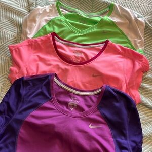 Bundle of 3 Nike Running Dri-Fit short sleeve shirts